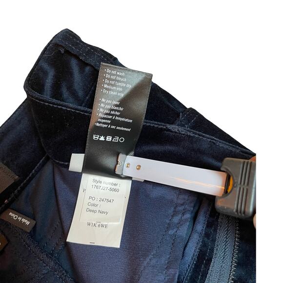 Paige Velvet Hoxton Ankle Deep Navy Blue size 25 - Picture 7 of 8